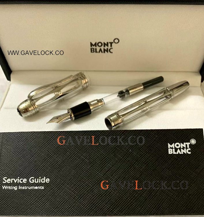 AAA Copy Montblanc Julius II Fountain - Transparent Barrel